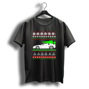 Corvette C6 Ugly Christmas Sweater Car And Tree T Shirt