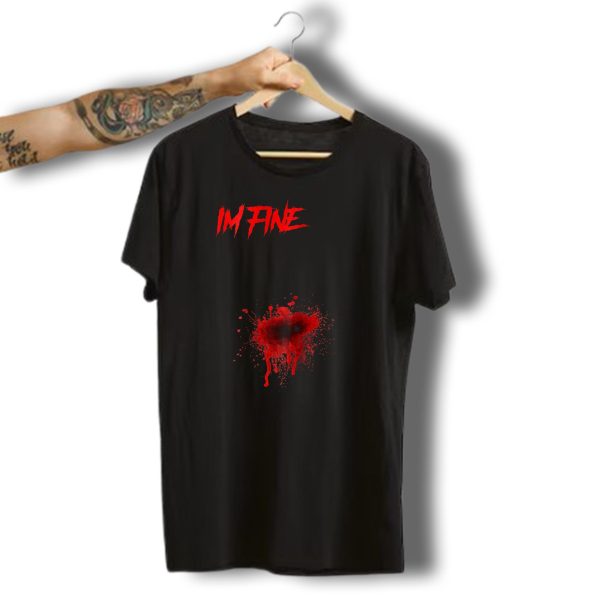 Costume Halloween IM Fine Blood Stain Horror Splatter T Shirt t shirt 1