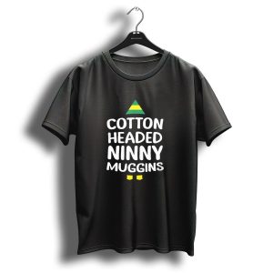 Cotton Headed Ninny Muggins Funny Christmas Elf Hat And Shoes T-Shirt