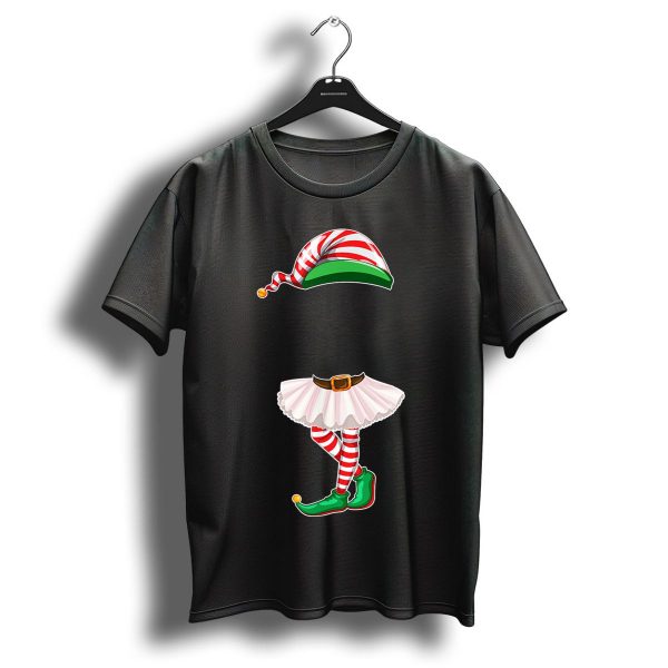 Cousin Crew Elf Christmas Squad Striped Hat And Tutu Holiday Fun T Shirt 1 t shirt 1