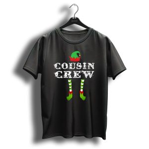 Cousin Elf Crew Family Matching Christmas Pajama Party T-Shirt
