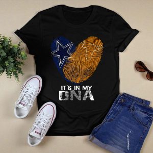 Cowboys Texas Longhorns Fingerprint It's In My Dna T-Shirt