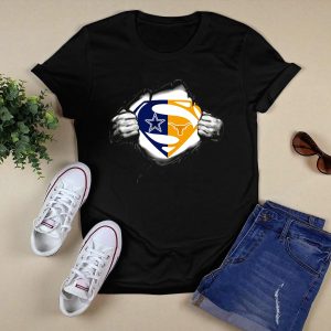 Cowboys Texas Longhorns Superman Fusion T-Shirt
