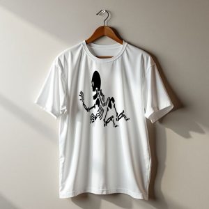 Crawling Skeleton Halloween Creepy Bones T-Shirt