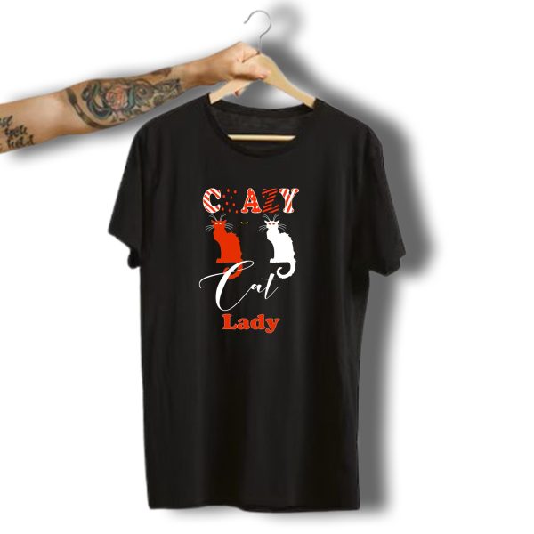 Crazy Cat Lady Halloween Kitty Lover T Shirt t shirt 1