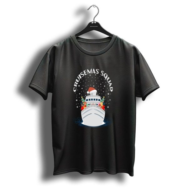 Cruisemas Squad Christmas Cruise Ship With Santa Hat And Gifts T Shirt 1 t shirt 1