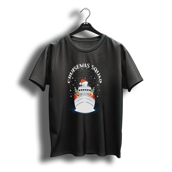 Cruisemas Squad Christmas Cruise Ship With Santa Hat And Gifts T Shirt t shirt 1