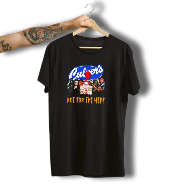 Culvers Horror Movies Icons Not For The Weak Halloween T Shirt t shirt 1