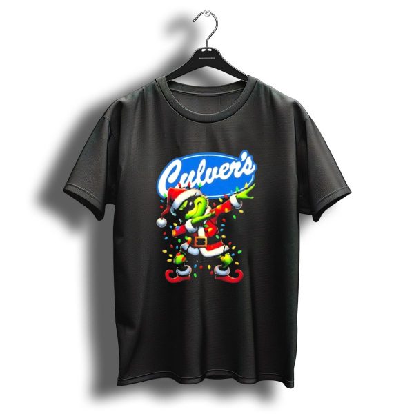 Culvers Santa Grinch Dabbing Christmas T Shirt 1 t shirt 1