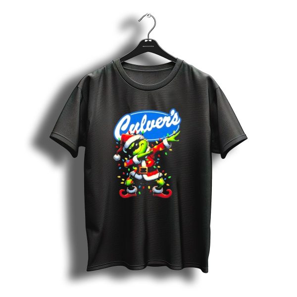 Culvers Santa Grinch Dabbing Christmas T Shirt t shirt 1