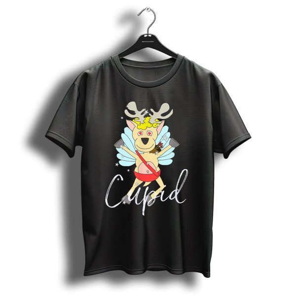 Cupid Cute Reindeer Funny Christmas Group Set T Shirt 1 t shirt 1