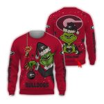 Personalized Georgia Bulldogs Ugly Sweater Grinch Funny Christmas Football Sweater