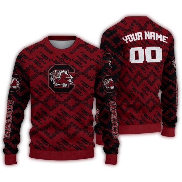 Custome-south-carolina-gamecocks-lattice-gridwork-garnet-sweater-fashion-forward Custome south carolina gamecocks lattice gridwork garnet sweater fashion forward