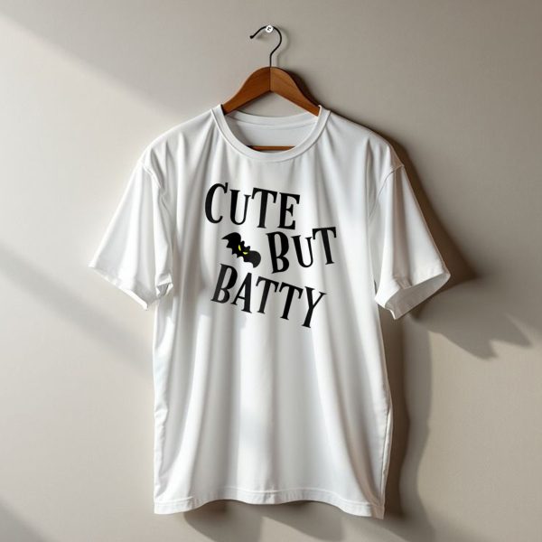 Cute But Batty Halloween Women Girls Funny Bats With Yellow Eyed Bat T Shirt t shirt 1