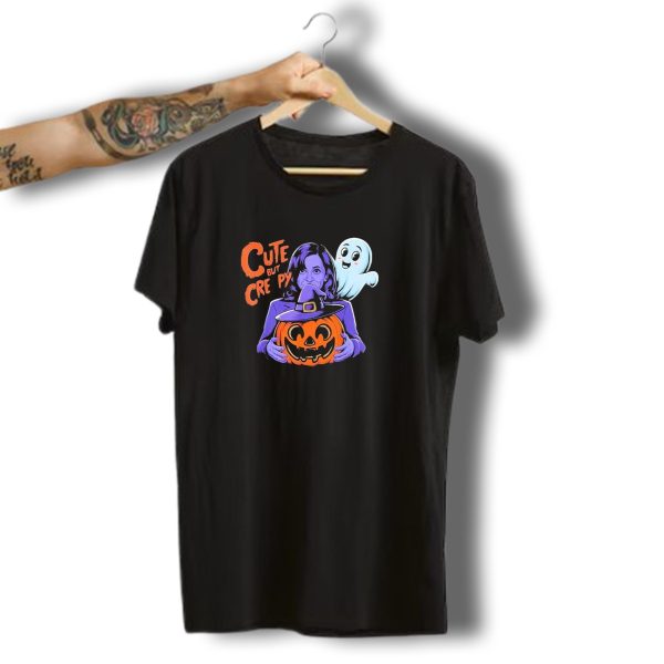 Cute But Creepy Halloween Kamala Harris Pumpkin Ghost T Shirt t shirt 1 1