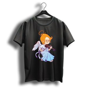 Cute Christmas Baby Angel Playing Violin T-Shirt