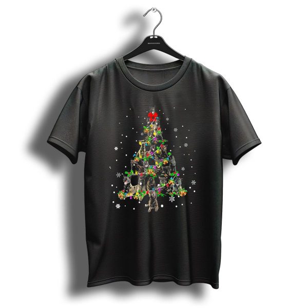 Cute Dutch Shepherd Dog Christmas Tree Festive Holiday Snowflakes T Shirt 1 t shirt 1