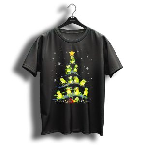 Cute Frog Christmas Tree Snowflakes Decor Xmas Holiday Frogs T-Shirt