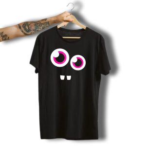 Cute Funny Halloween Monster Face Eyes Kids Man T-Shirt