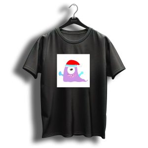 Cute Gel Monster In Christmas Hat T-Shirt