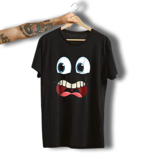Cute Ghost Face Scared Expression Halloween Ghoul Face T Shirt t shirt 1