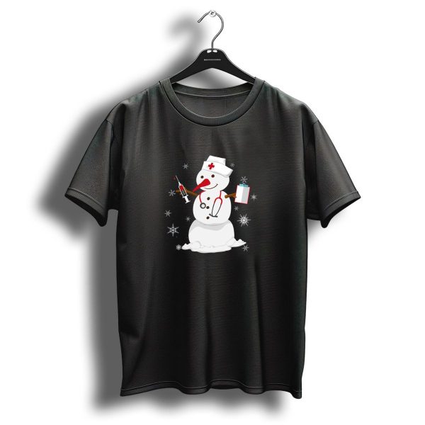 Cute Nurse Cute Christmas Holiday Snowman Stethoscope Clipboard Syringe T Shirt 1 t shirt 1