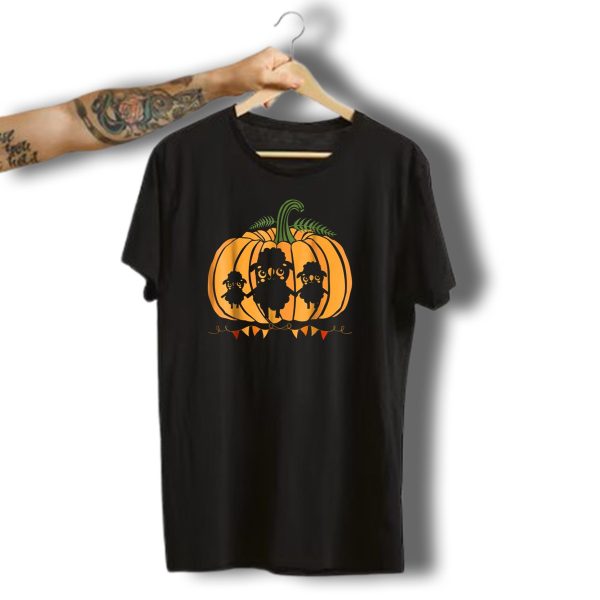 Cute Sheep Family Halloween Pumpkin Dad Mom85 T Shirt t shirt 1