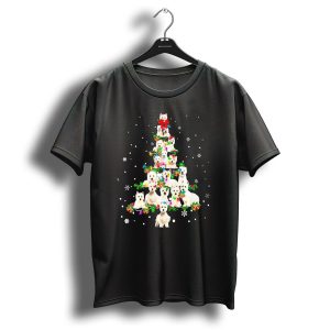 Cute West Highland White Terrier Dogs Christmas Tree T-Shirt