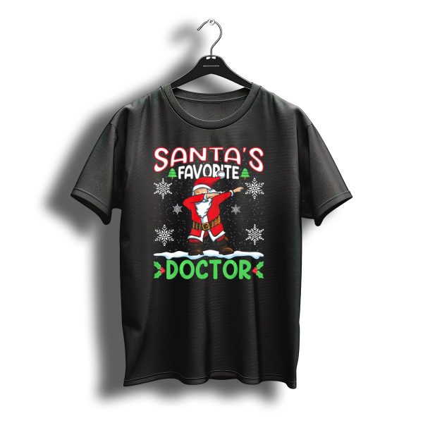 Dab Santas Favorite Doctor Christmas Snowflakes Trees T Shirt t shirt 1