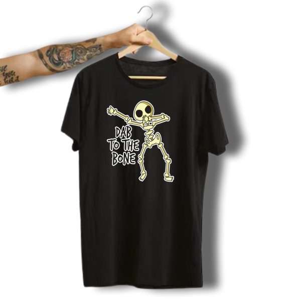 Dab To The Bone Dancing Skeleton Halloween Funny Dance Move T Shirt t shirt 1