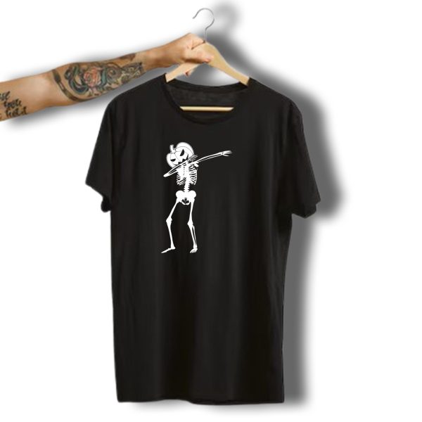 Dabbin Pumpkin Skeleton Halloween Dance Move T Shirt t shirt 1