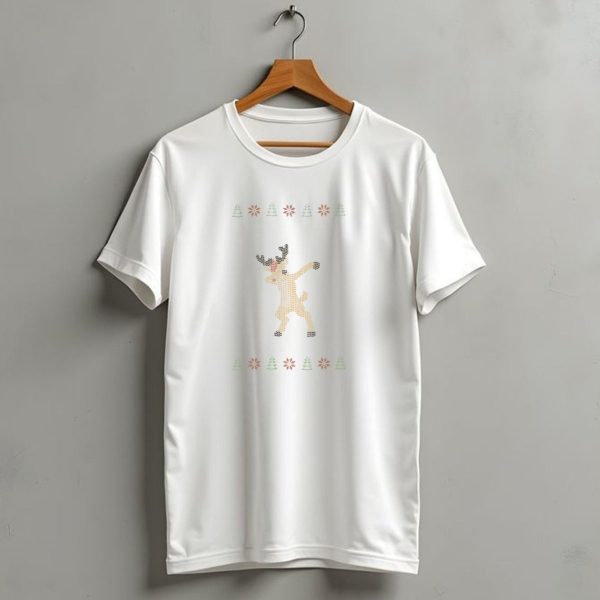 Dabbin Through The Snow Funny Deer Christmas T Shirt 1 t shirt 1