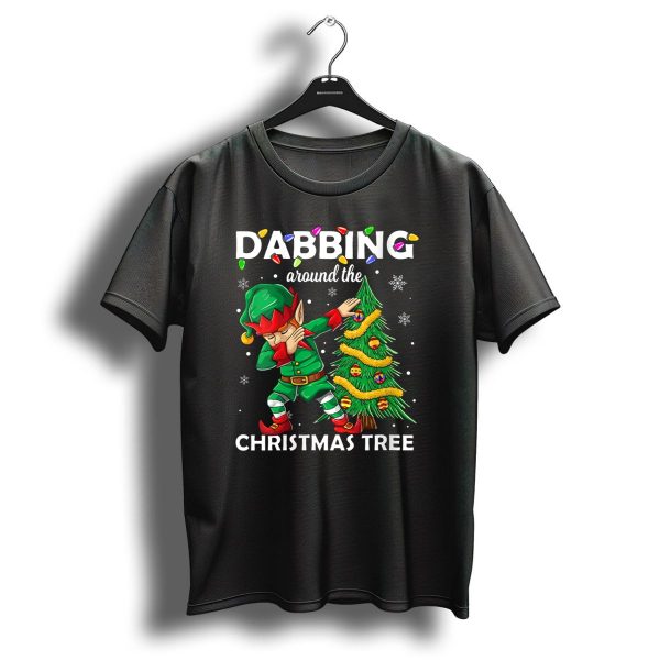 Dabbing Around The Christmas Tree Elf Costume T Shirt 1 t shirt 1