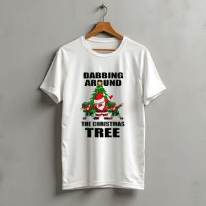 Dabbing Around The Christmas Tree Santa Claus Dabb T-Shirt