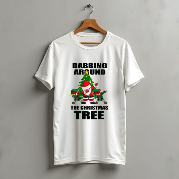 Dabbing Around The Christmas Tree Santa Claus Dabb T Shirt t shirt 1 1