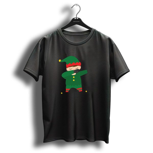 Dabbing Christmas Elf In Green And Red Holiday T Shirt 1 t shirt 1