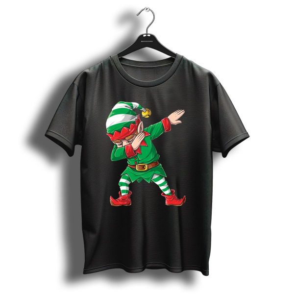 Dabbing Elf Christmas Kids Dab Pose Festive Holiday T Shirt 1 t shirt 1
