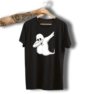 Dabbing Ghost Funny Halloween Dab Kids Boys Ghost T-Shirt