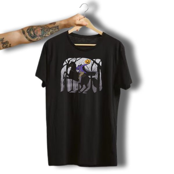 Dabbing Headless Horseman Halloween Pumpkin Jack O Lantern Rider T Shirt t shirt 1