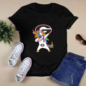 Dabbing Hip Hop Unicorn Dab Georgia Bulldogs Shirt