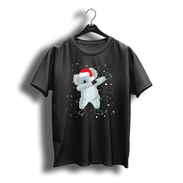 Dabbing Koala Santa Christmas Snowflakes T Shirt t shirt 1