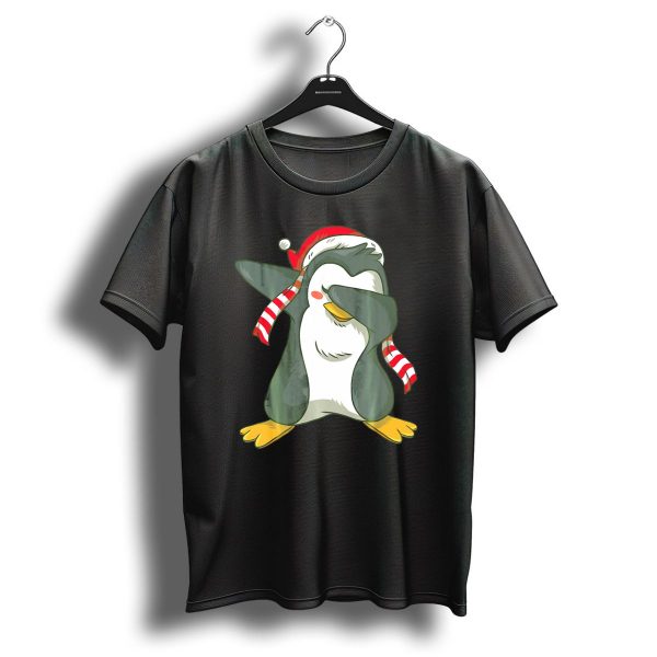 Dabbing Penguin Dab Dance Santa Hat Christmas T Shirt 1 t shirt 1