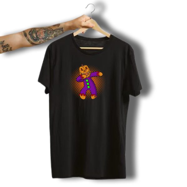 Dabbing Pumpkin Clown Halloween Costume Graphics T Shirt t shirt 1