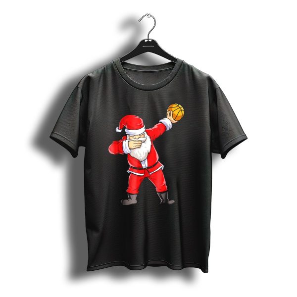 Dabbing Santa Basketball Christmas Boys Men Ball T Shirt t shirt 1