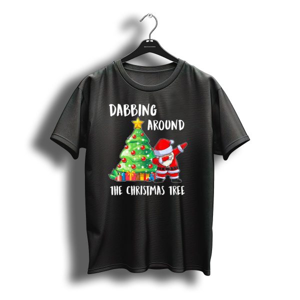 Dabbing Santa Claus Around The Christmas Tree T Shirt t shirt 1
