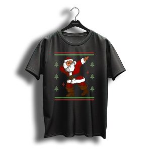 Dabbing Santa Claus Christmas Ugly T-Shirt