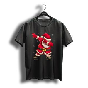 Dabbing Santa Cute Santa Claus Dab Christmas Snowflakes T-Shirt