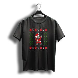 Dabbing Santa Pug Ugly Christmas T-Shirt