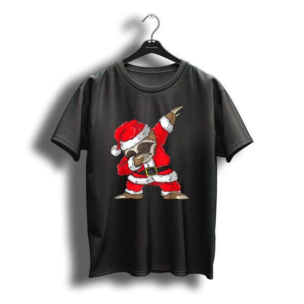 Dabbing Santa Sloth Merry Slothmas Christmas Fun T Shirt t shirt 1
