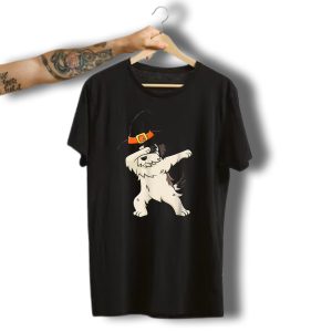 Dabbing Shih Tzu With Witch Hat Halloween T-Shirt
